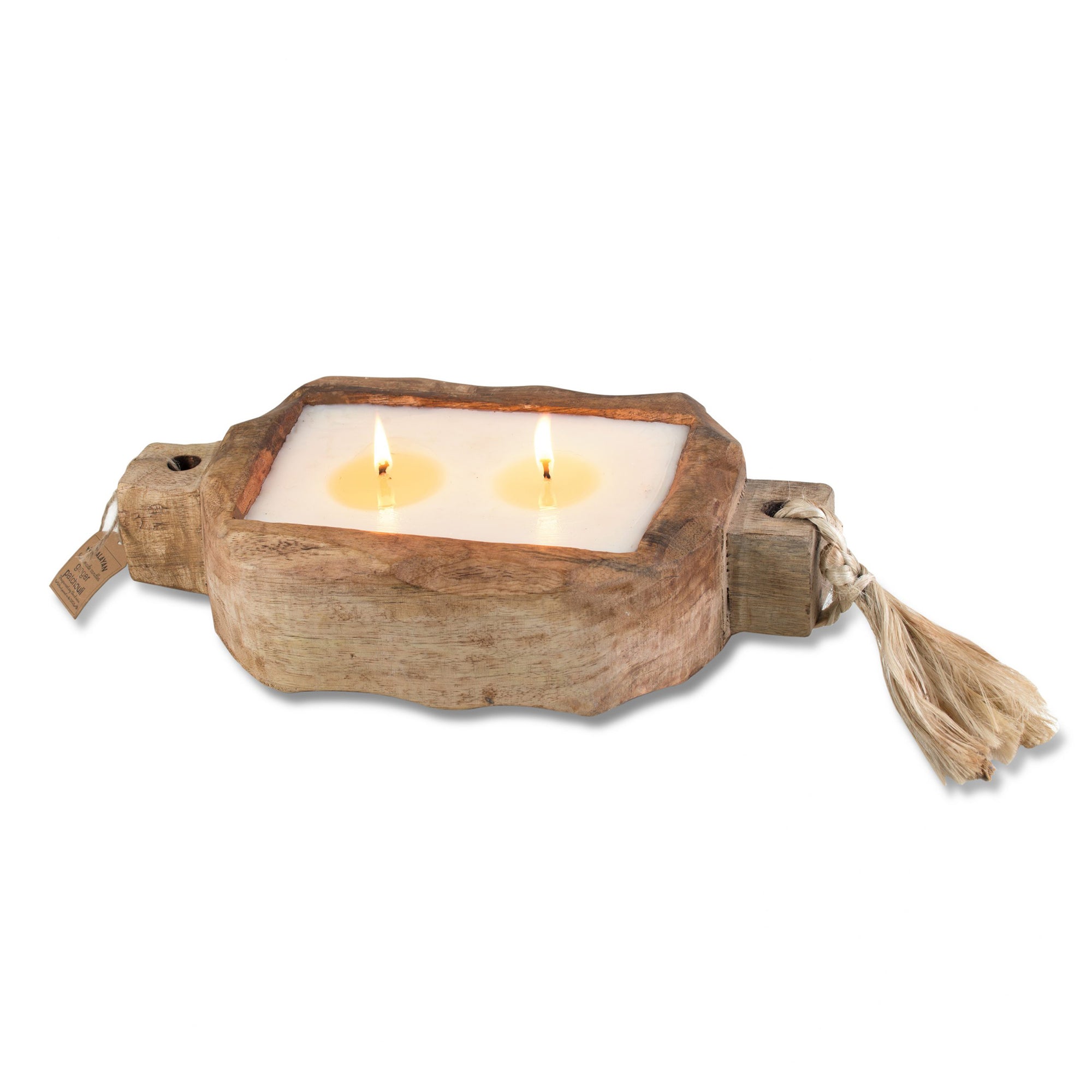 Wild Green Fig Driftwood Candle Tray