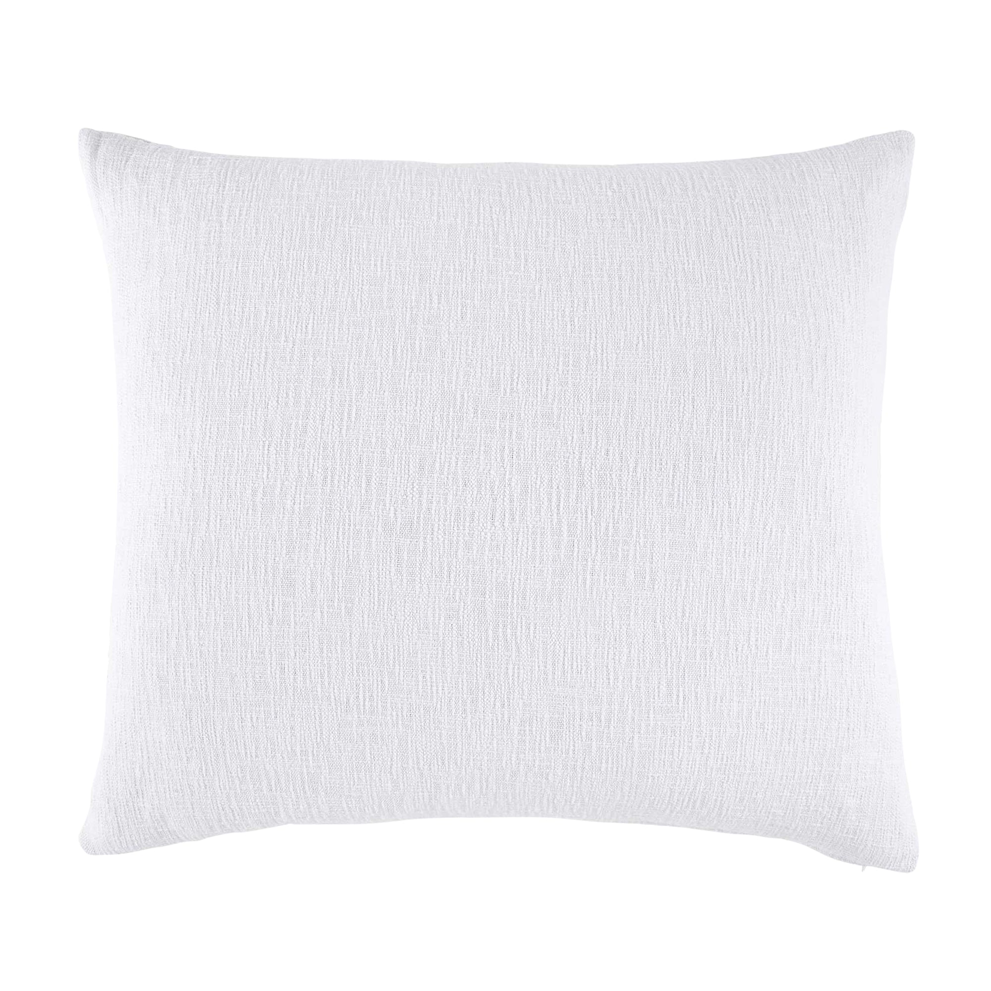 Woven White King Euro Pillow
