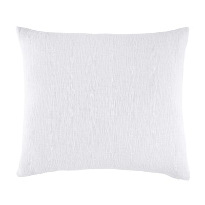 Woven White King Euro Pillow