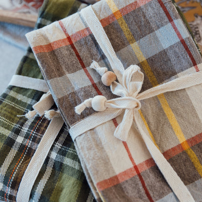 Cotton Plaid Tea Towels