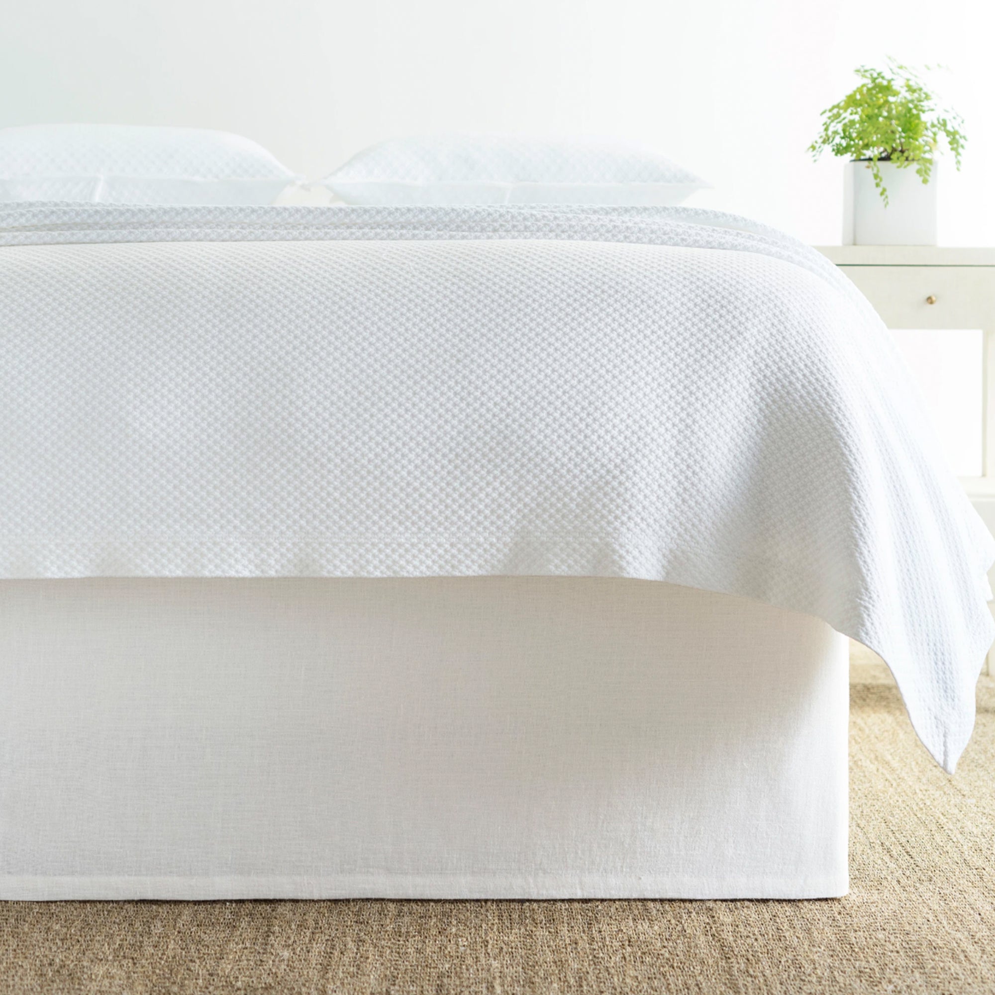 Stone Washed Linen Bed Skirt