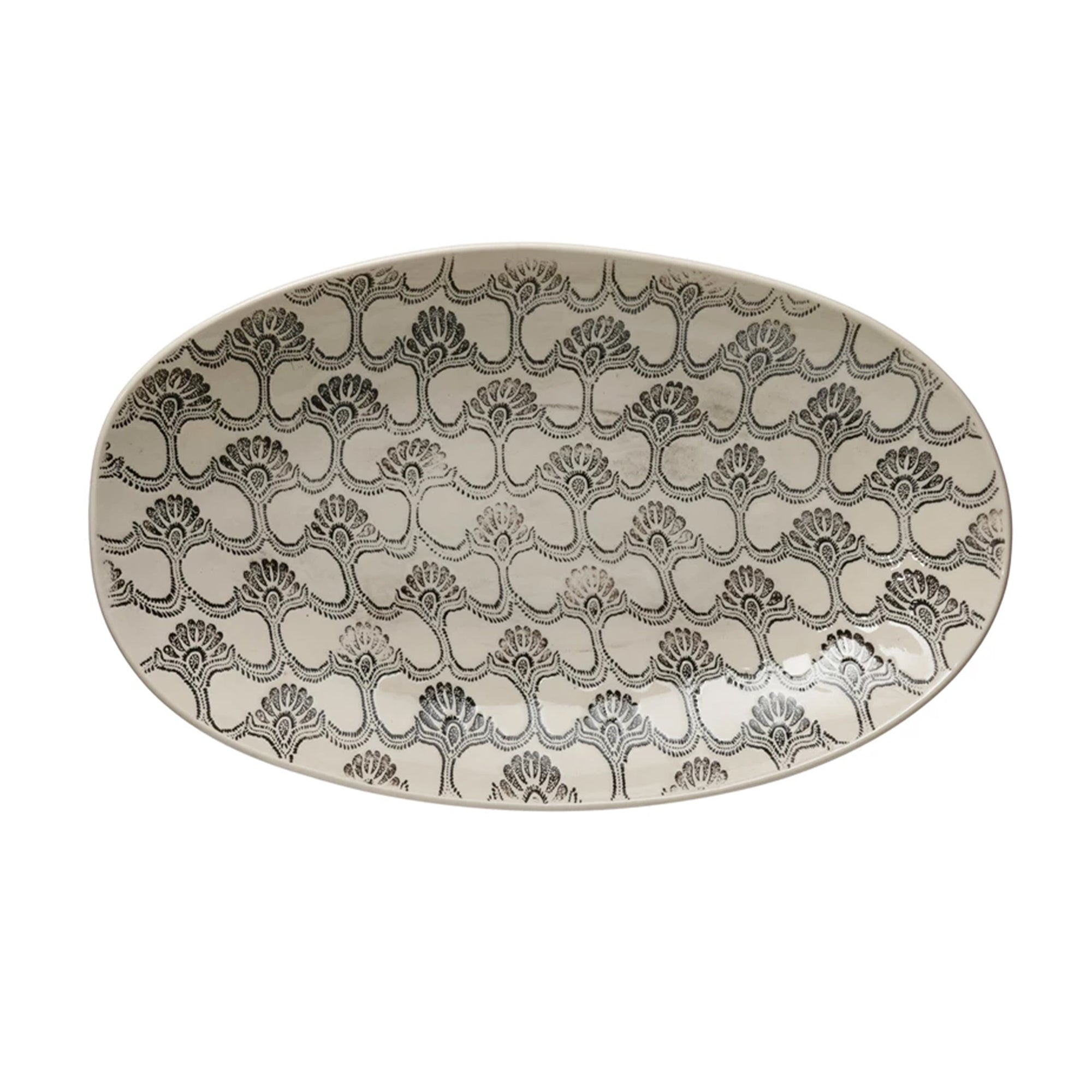 Embossed Hand-Stamped Platter
