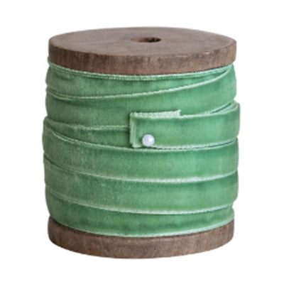 Green Velvet Ribbons