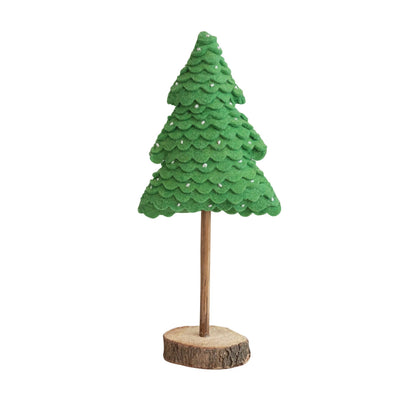 Beaded Wool Felt Tree