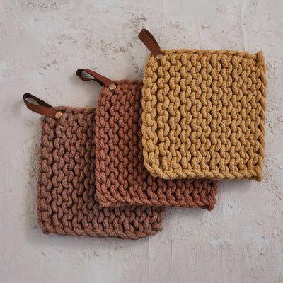 Cotton Crocheted Pot Holder