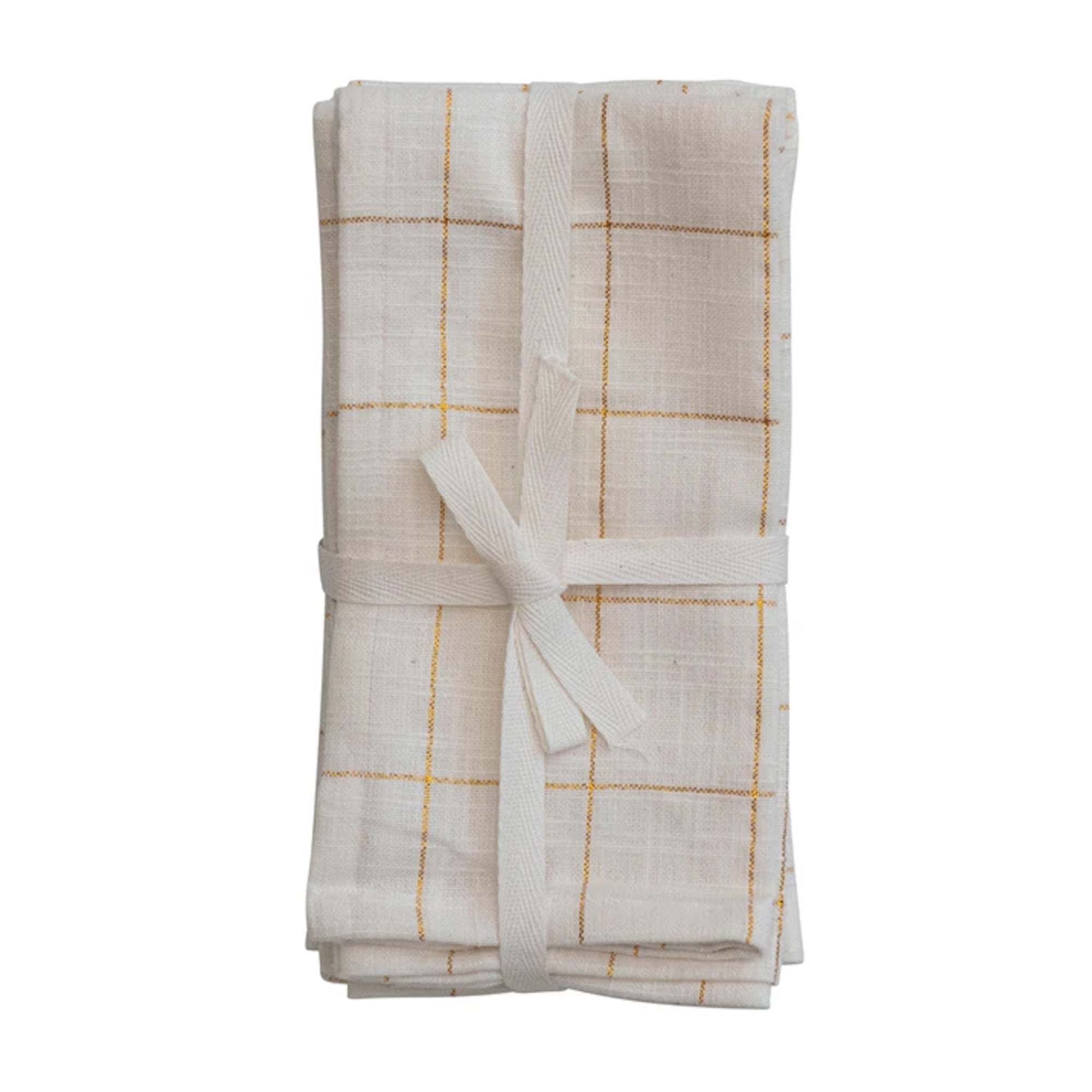 Cotton Grid Napkins