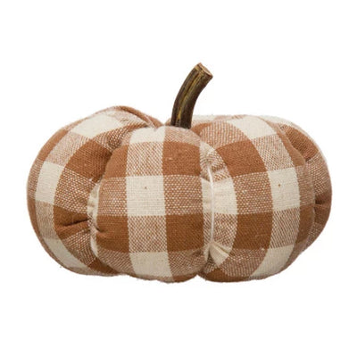 Fabric Check Pumpkin