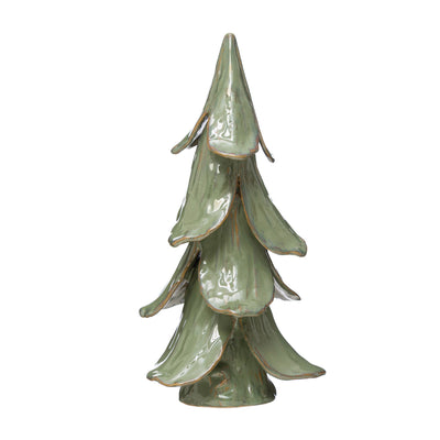 Green Stoneware Tree