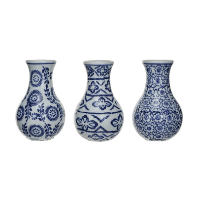 Hand-Stamped Stoneware Vase