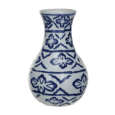 Hand-Stamped Stoneware Vase