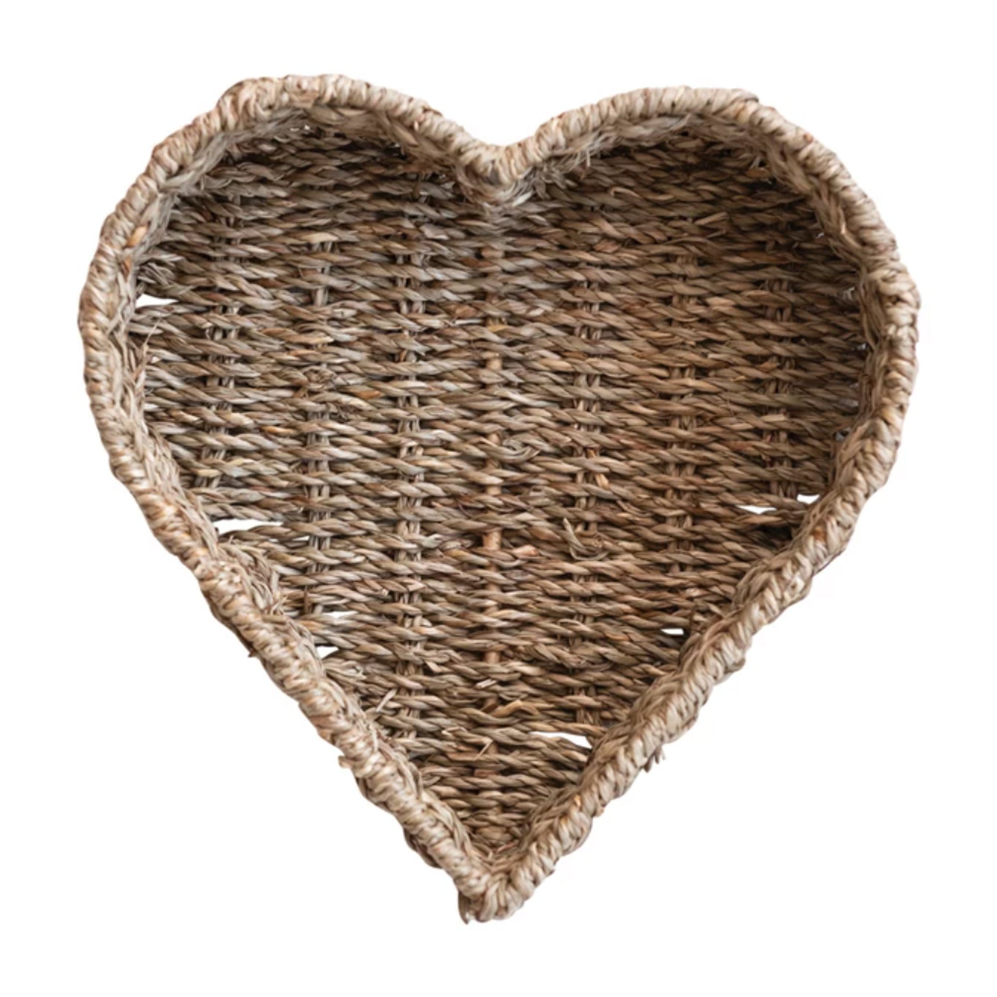 Hand-Woven Heart Basket