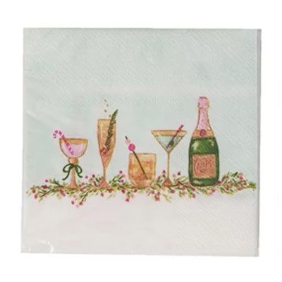 Holiday Cocktails Paper Napkins