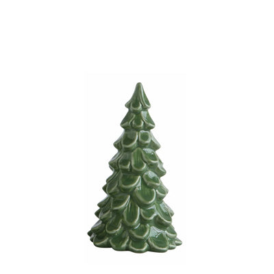 Dark Green Stoneware Tree