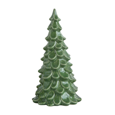 Dark Green Stoneware Tree