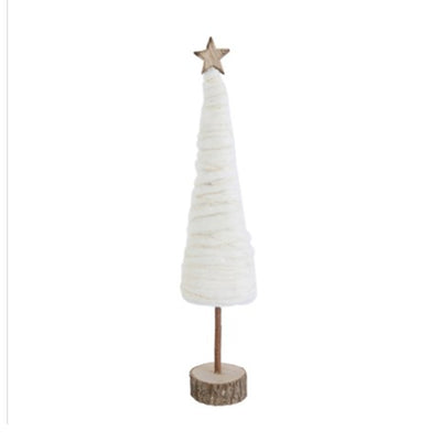 White Wool Christmas Tree