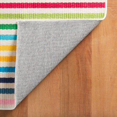 Rainbow Stripe Washable Rug