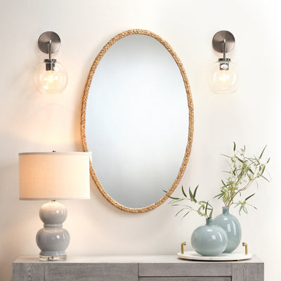 Sparrow Braided Oval Mirror