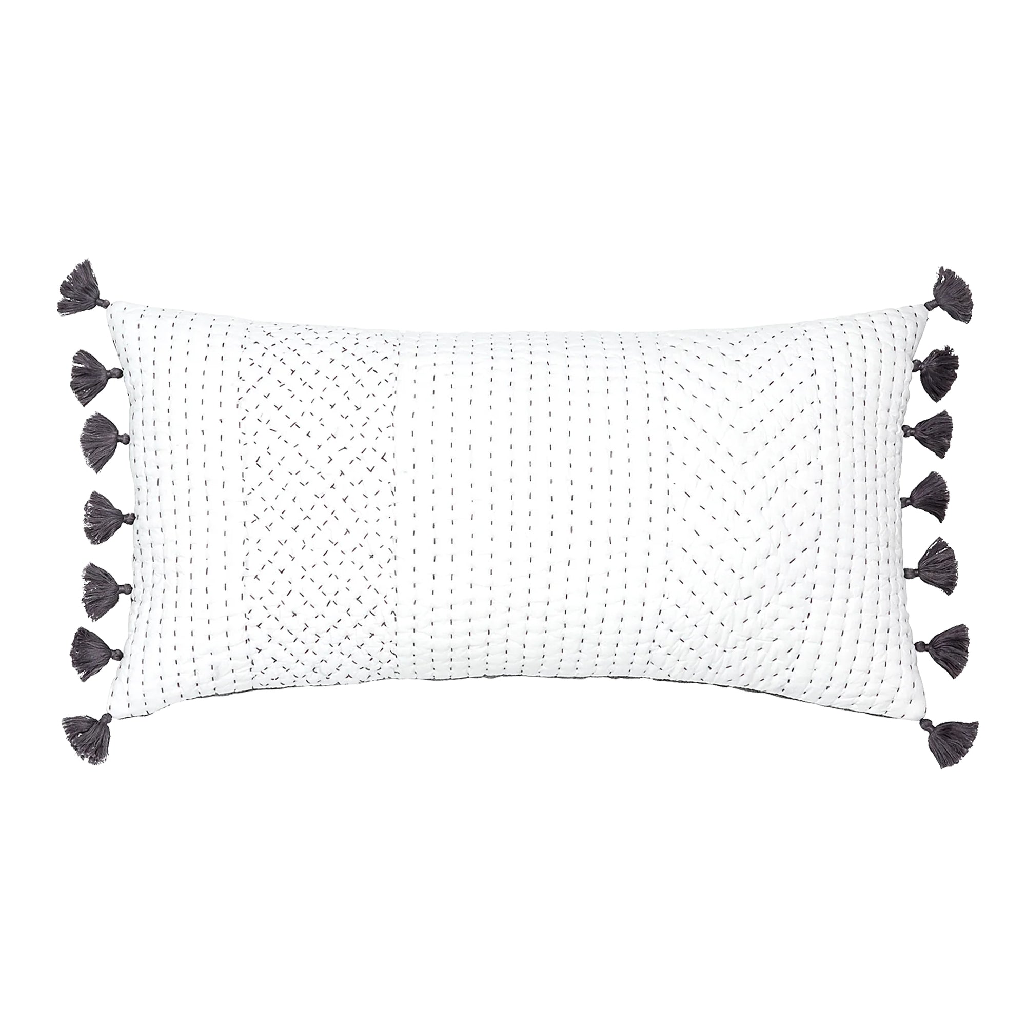 Sahati Charcoal Bolster Pillow
