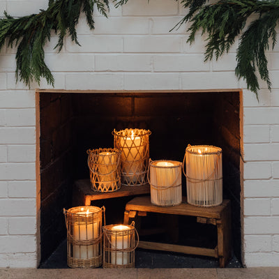 Hand-Crafted Paneled Lanterns