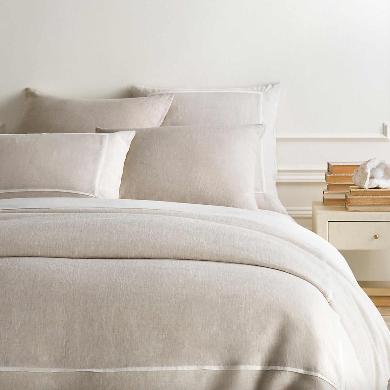 Keaton Linen Natural Duvet & Shams