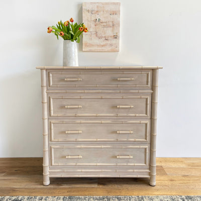 Faux Bamboo Dresser