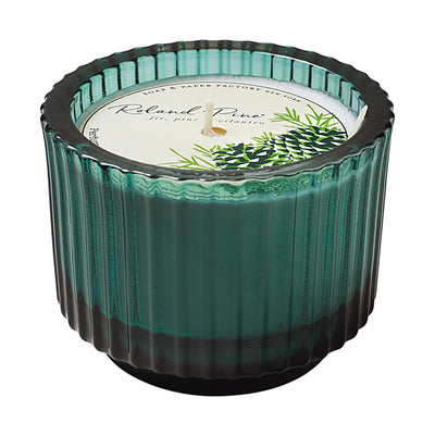 Roland Pine Green Glass Candle