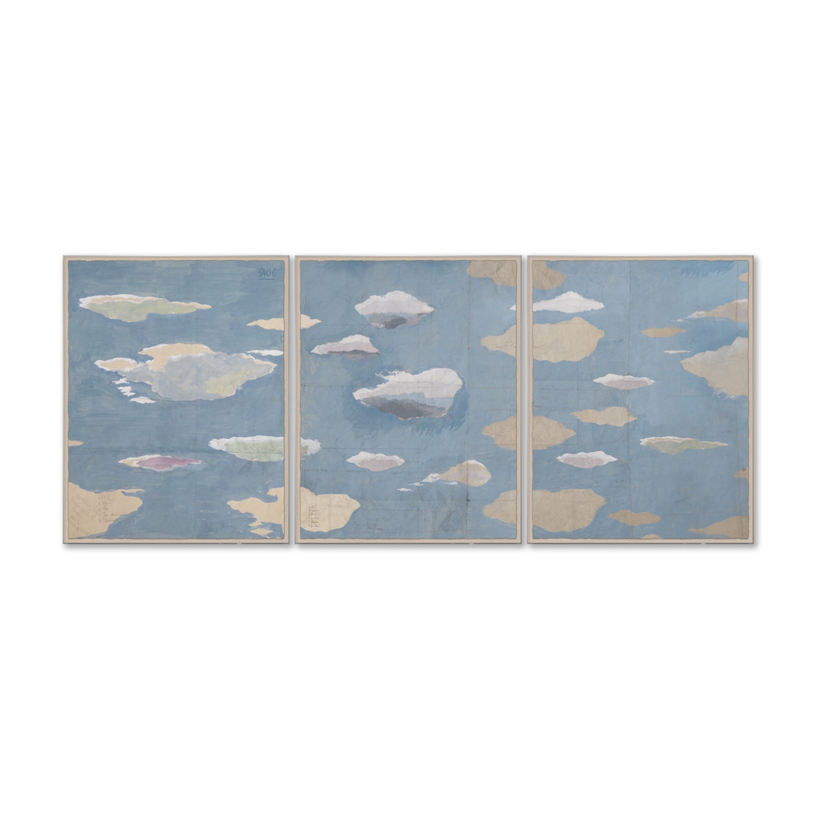 Paule Marrot Clouds Triptych