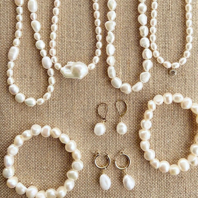 Pearls with Large Baroque Pearl Necklace