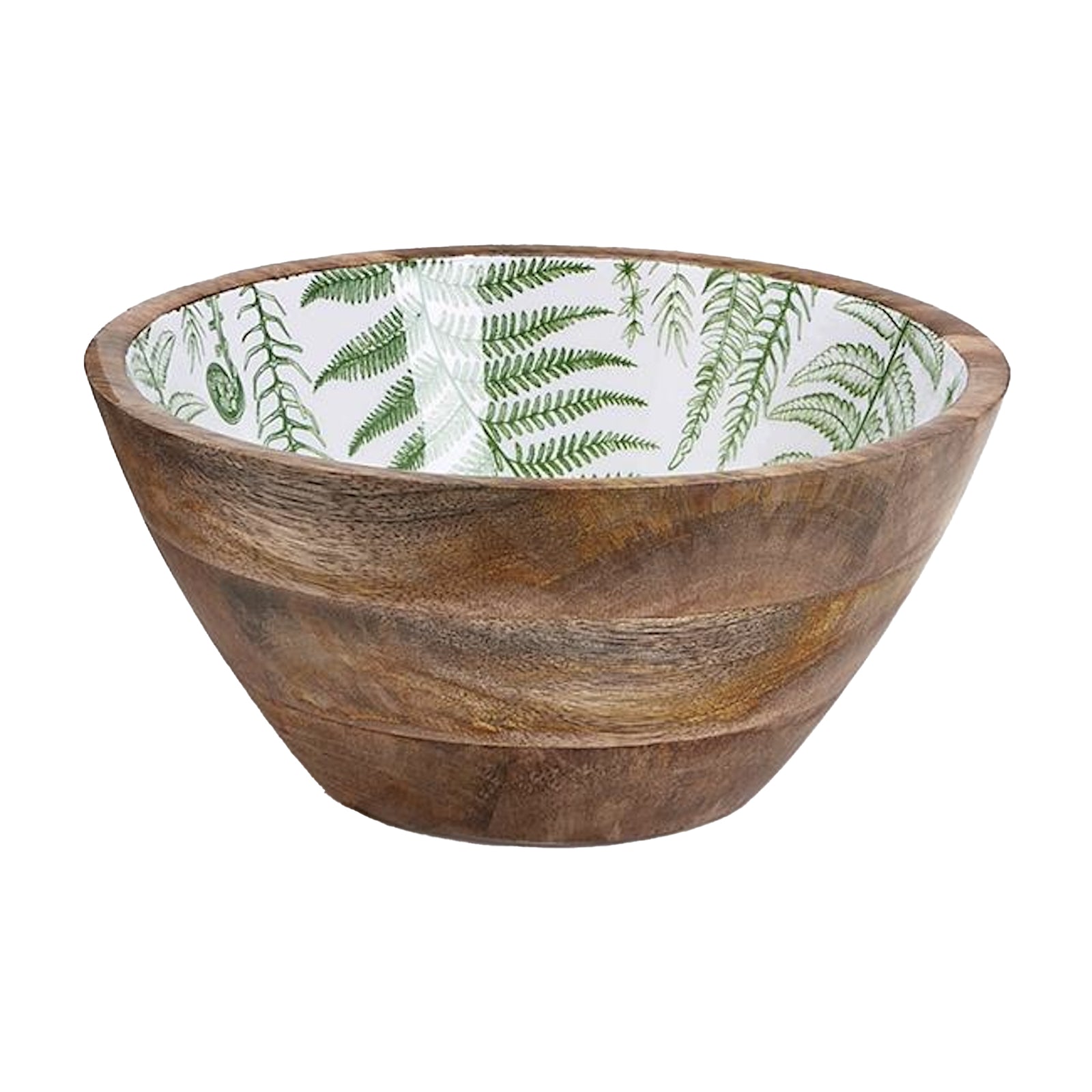 Fanciful Fern Wood Bowl