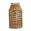Hand-Woven Gingham Lattice Vase