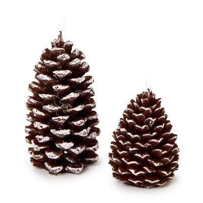 Snowed Pinecone Candle