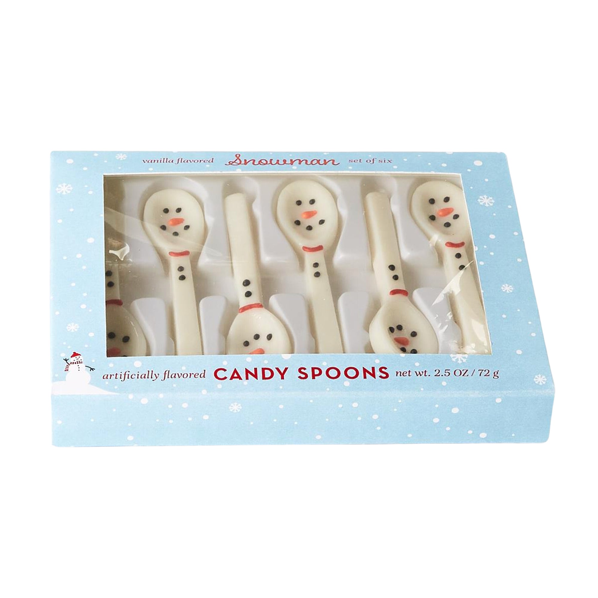 Vanilla Snowman Candy Spoons