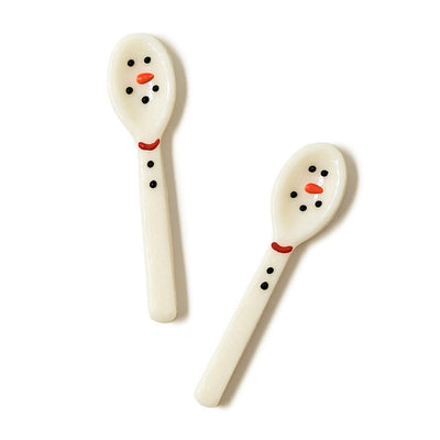 Vanilla Snowman Candy Spoons