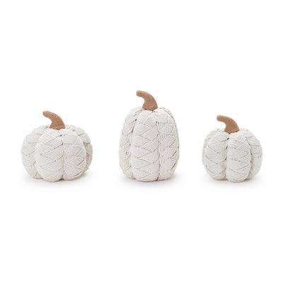 White Woven Pumpkin