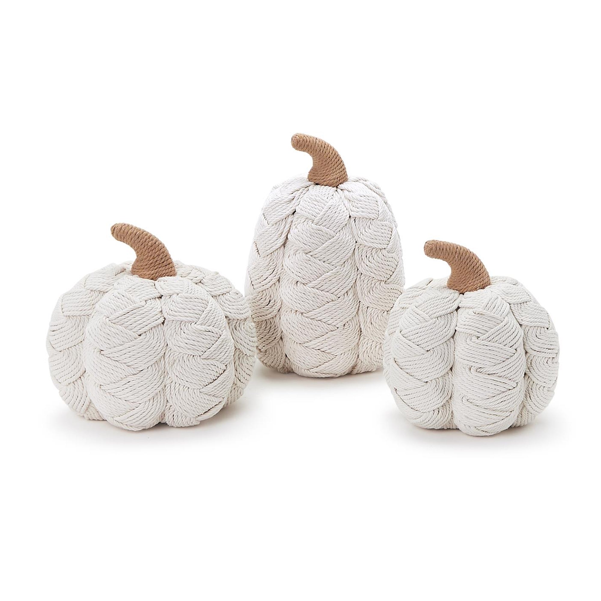 White Woven Pumpkin