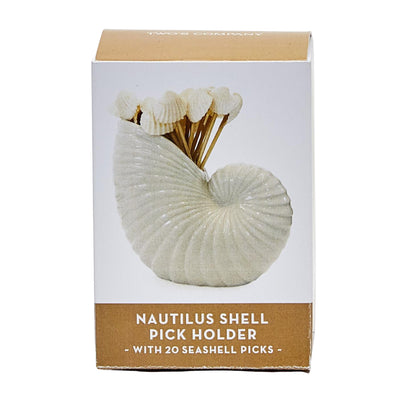 Nautilus Shell Hours D'oeuvres Picks Set
