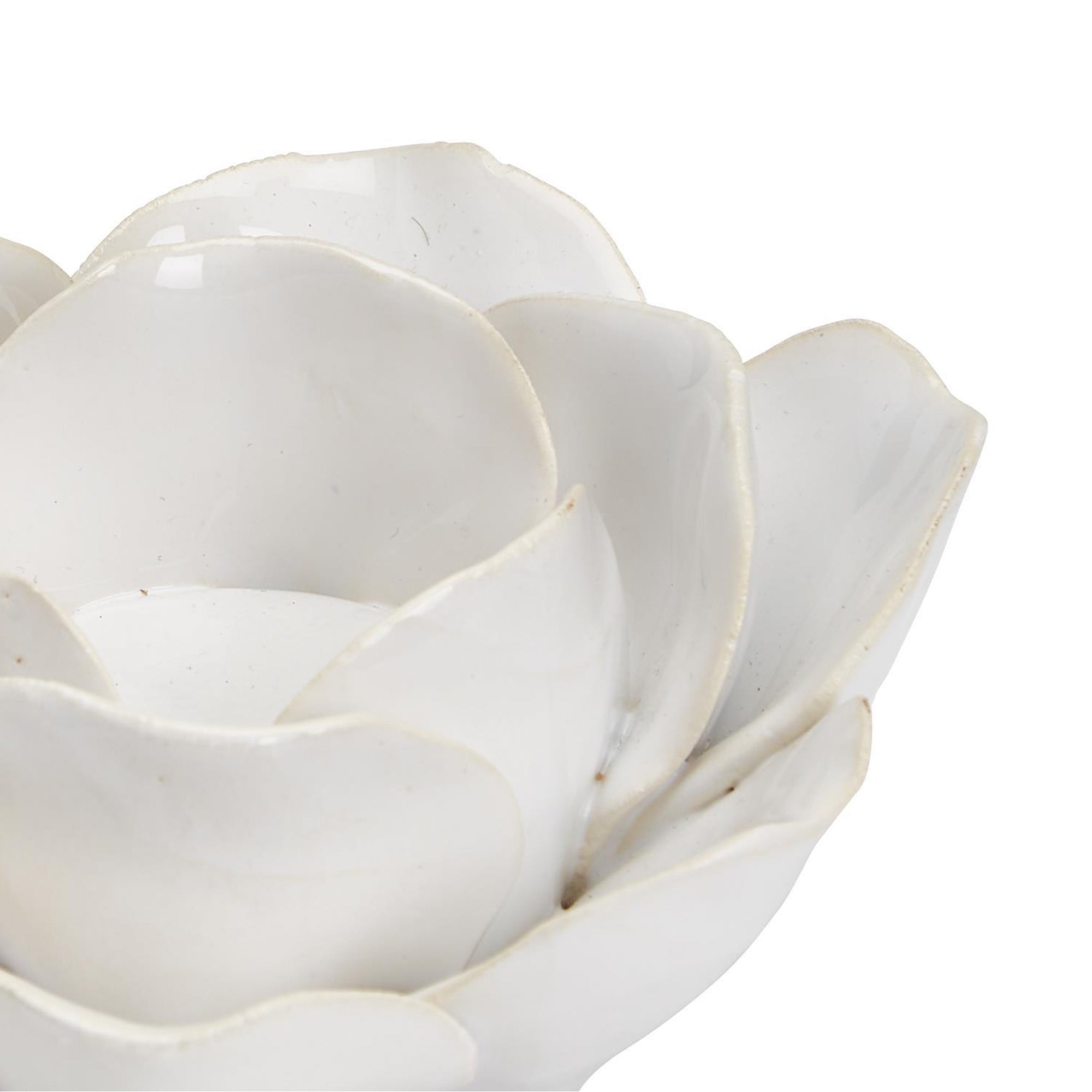 La Vie en Blanc Rose Tealight Candleholder