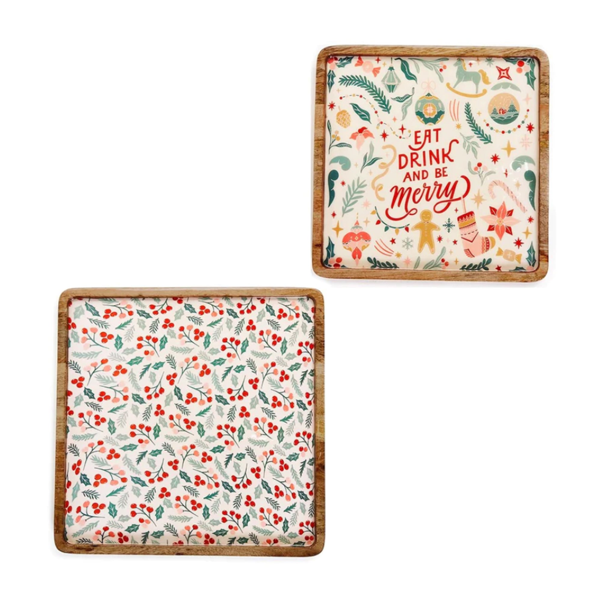 Eat and Be Merry Serving Trays