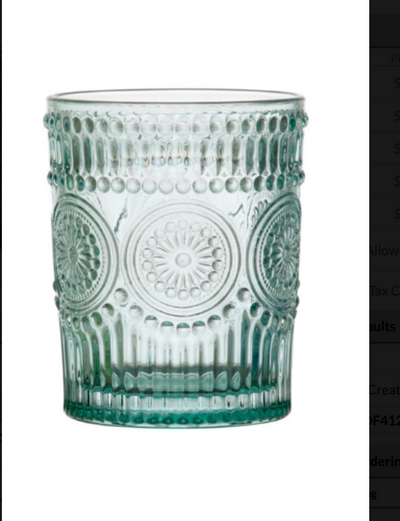 Embossed Drinking Glass