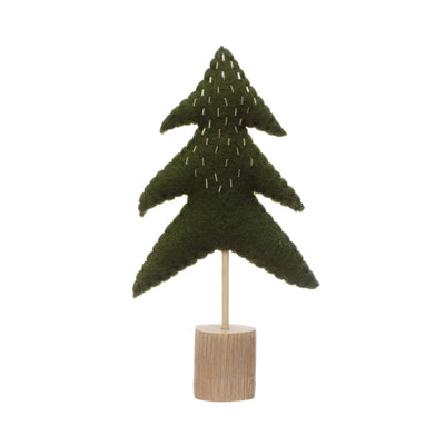Green Wool Felt Tree