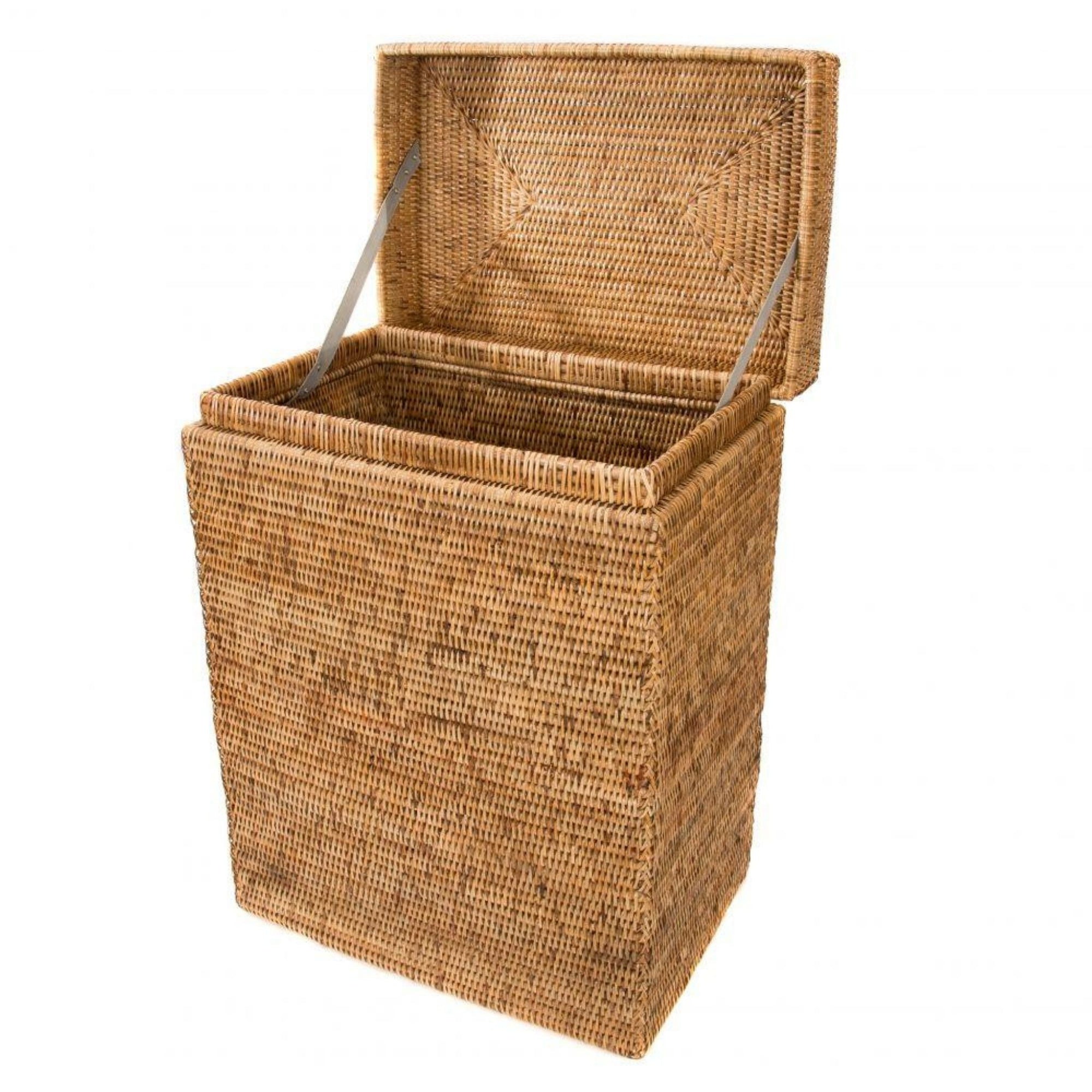 Hamper with Hinged Lid
