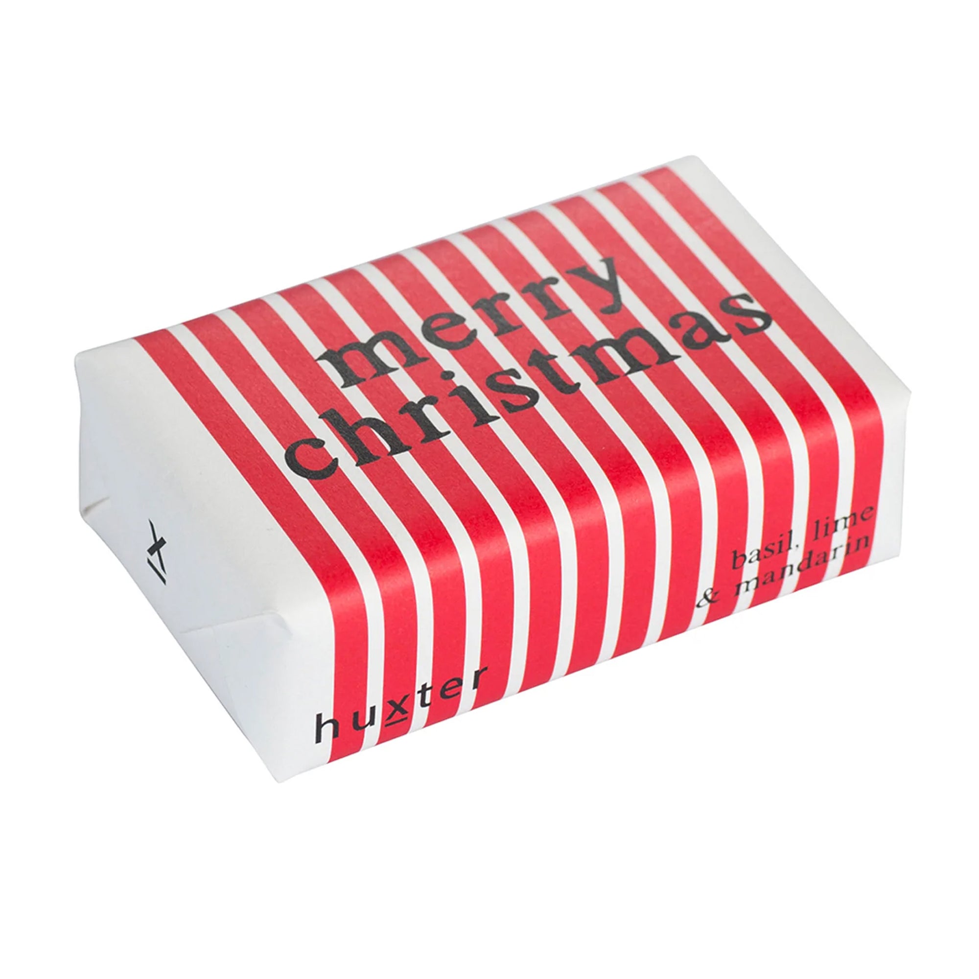 Red Stripes Merry Christmas Bar Soap
