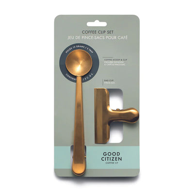 Gold Plated Coffee Clip Set