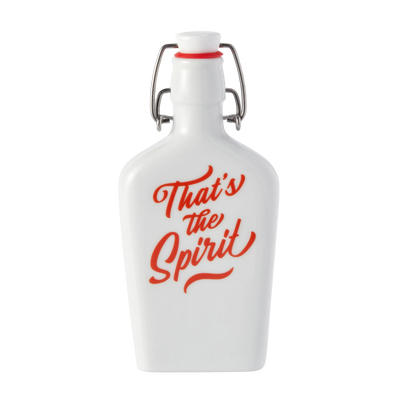 That's The Spirit Ceramic Flask