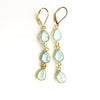 Hamptons Aqua Chalcedony Earrings