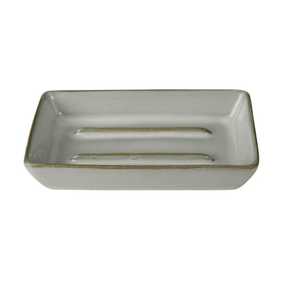 Ceramic Rectangle Dune Soap Dish