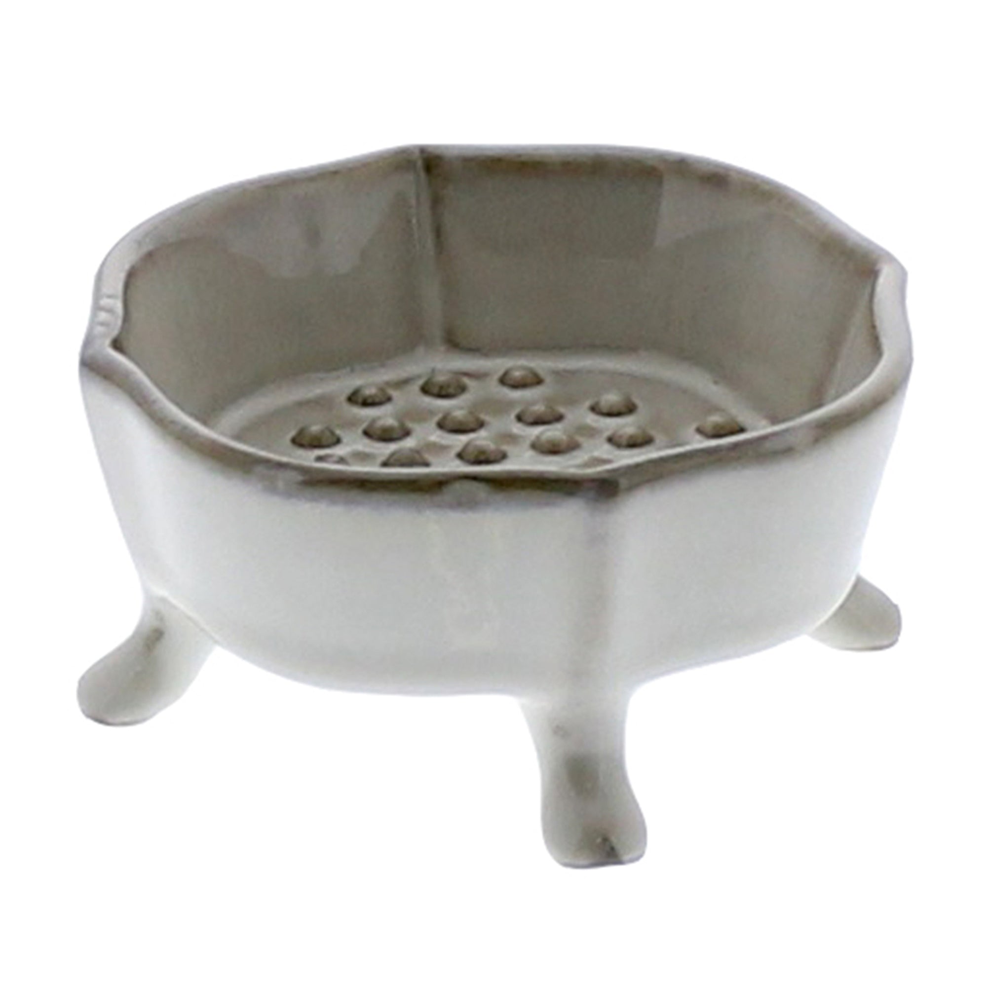 Ceramic Rue Footed Soap Dish