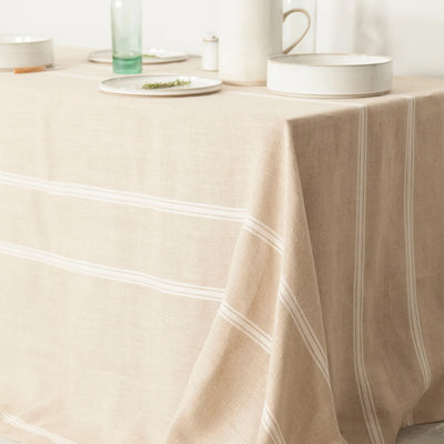 Thieffry Monogramme Linen Tablecloth