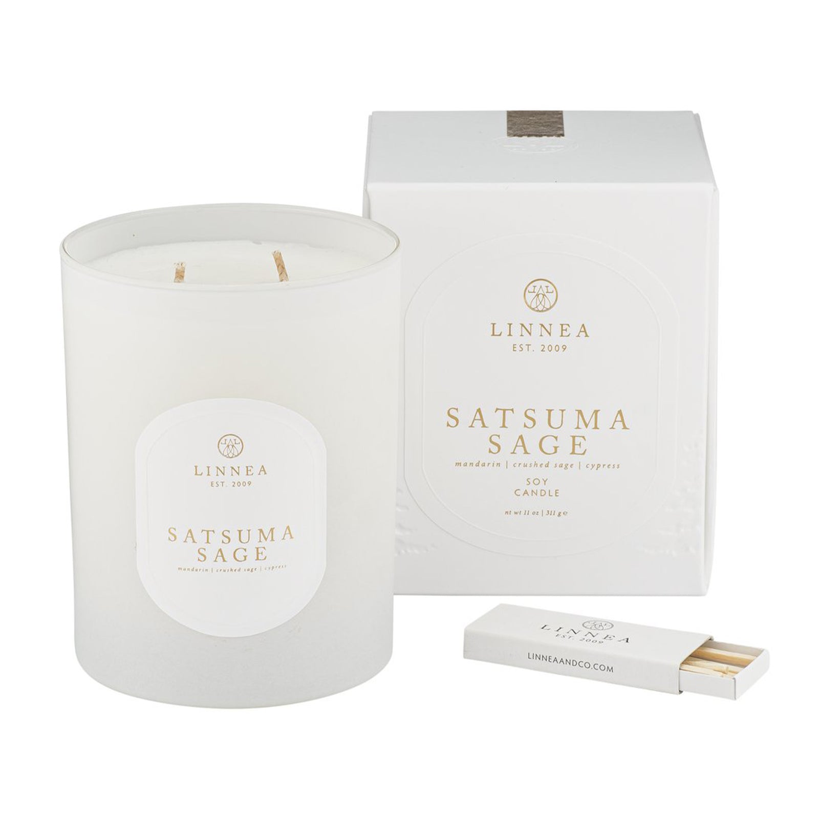 Satsuma Sage 2-Wick Candle