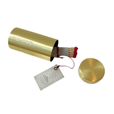 Brass Match Canister